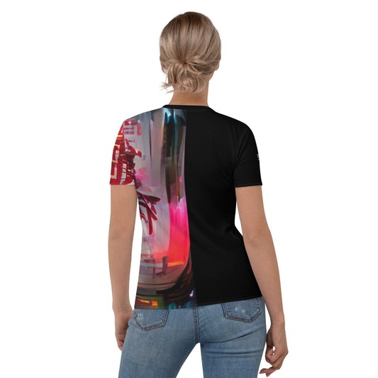 Half Black Half Báijiǔ - Womens T-Shirt - iSAW Company