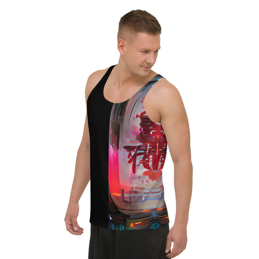Half Black Half Báijiǔ - Mens Tank Top - iSAW Company