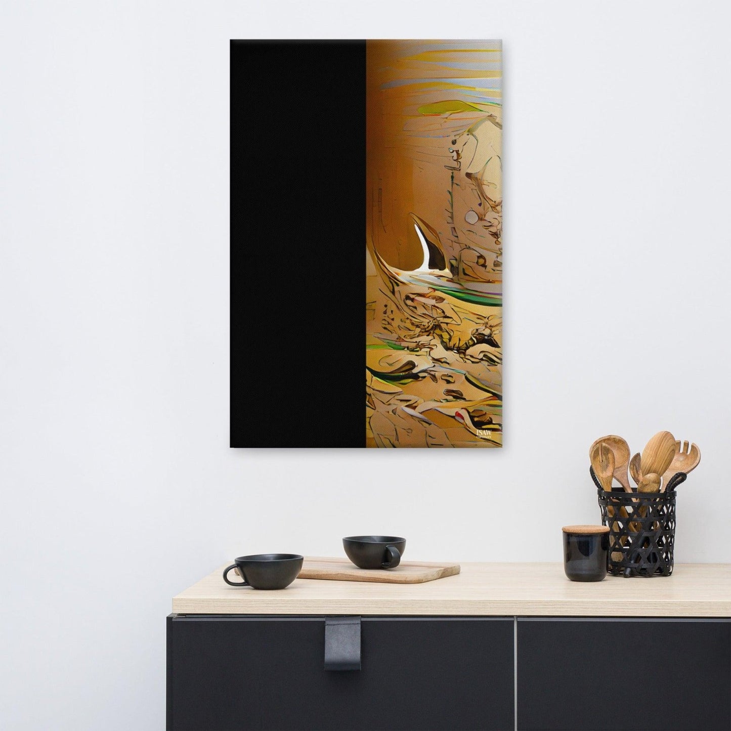 Half Black Half Gāolàng - Canvas Print - iSAW Company