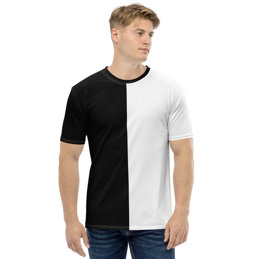 Half Black Half White - Mens T-Shirt - iSAW Company