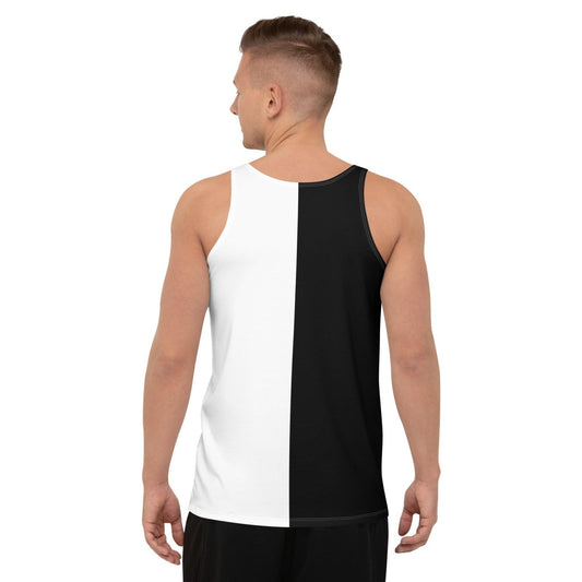 Half Black Half White - Mens Tank Top - iSAW Company