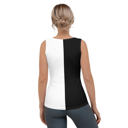 Half Black Half White - Womens Tank Top - iSAW Company