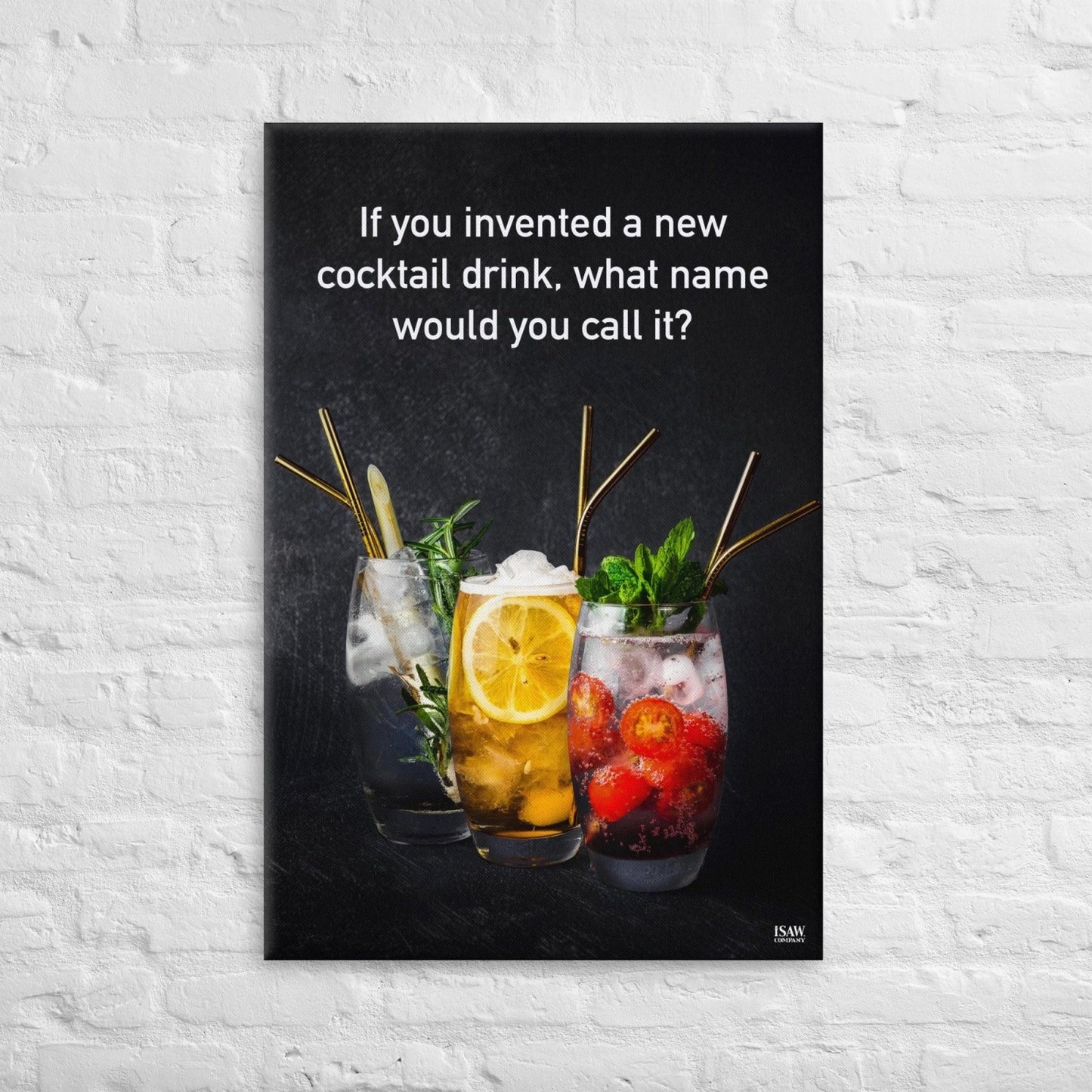 If You Invented A New Cocktail Drink - Canvas Print - iSAW Company