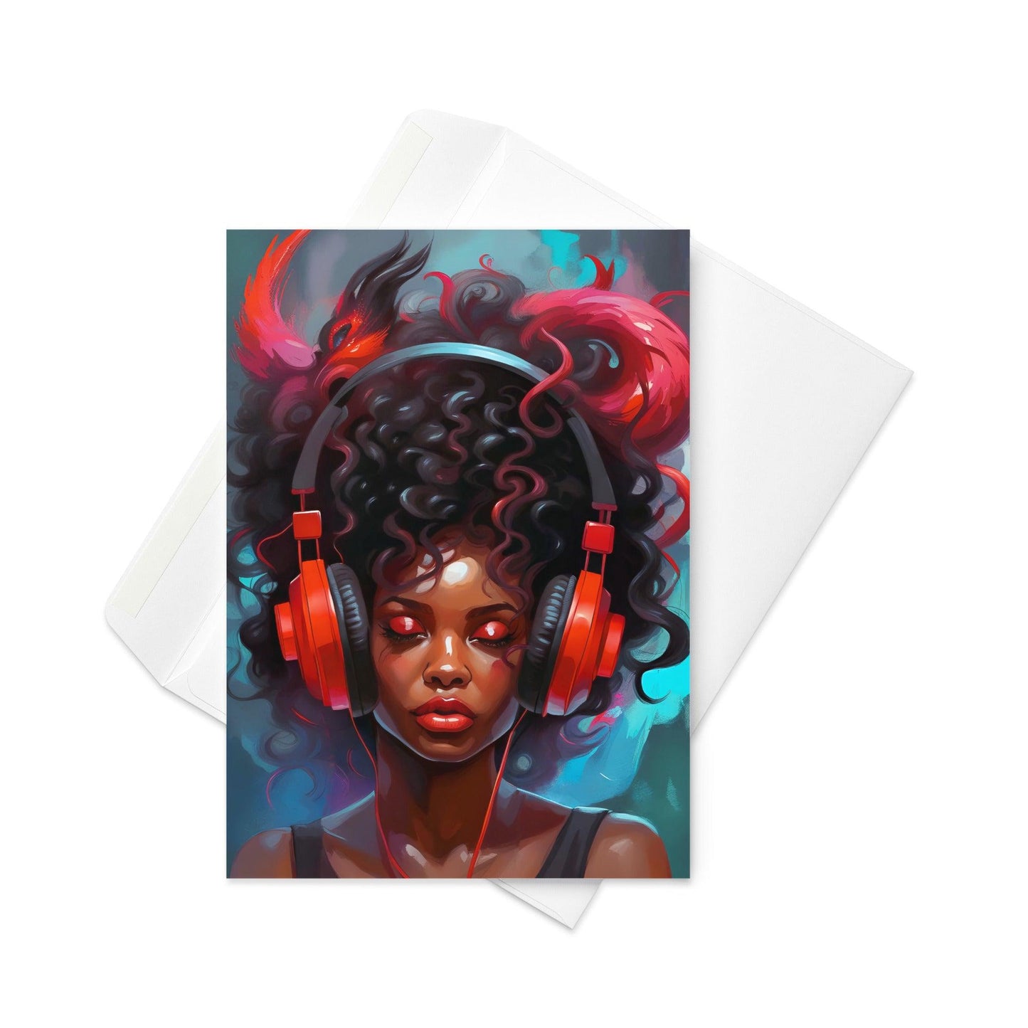 Medusa And Her Music - Note Card - iSAW Company