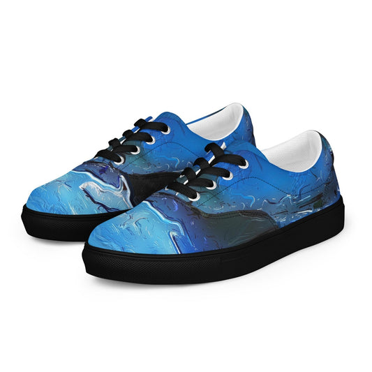 A Drop In The Ocean - Mens Lace-Up Canvas Shoes - iSAW Company