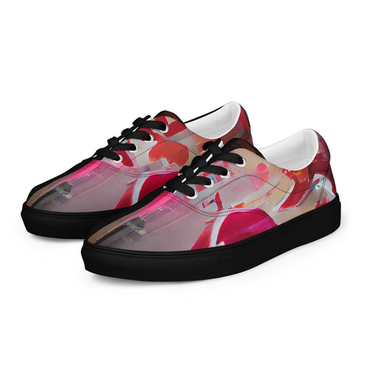 Half Black Half Báijiǔ - Mens Lace-Up Canvas Shoes - iSAW Company