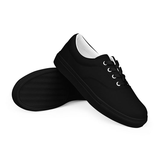 iSAW Mens Black Lace - Up Canvas Shoes - iSAW Company