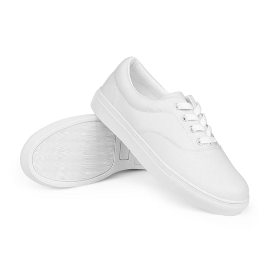 iSAW Mens White Lace - Up Canvas Shoes - iSAW Company