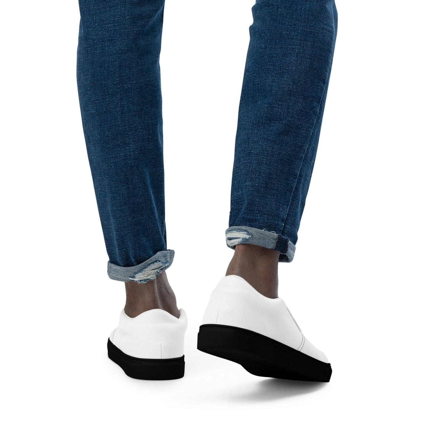 iSAW Mens White Slip-On Canvas Shoes - iSAW Company