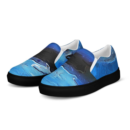 A Drop In The Ocean - Mens Slip-On Canvas Shoes - iSAW Company