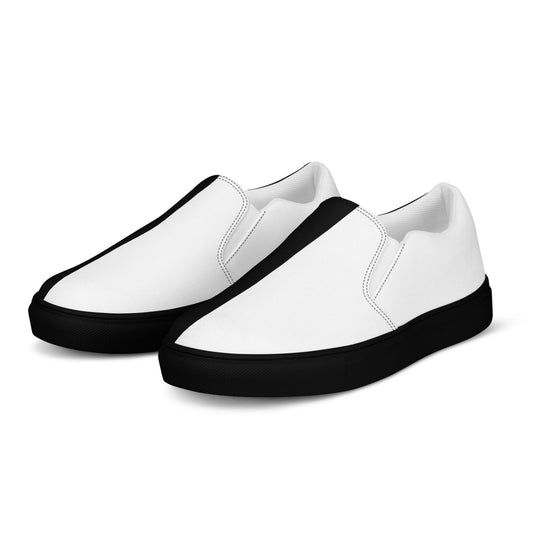 Half Black Half White - Mens Slip-On Canvas Shoes - iSAW Company
