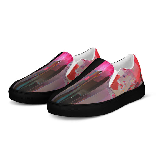 Half Black Half Báijiǔ - Mens Slip-On Canvas Shoes - iSAW Company