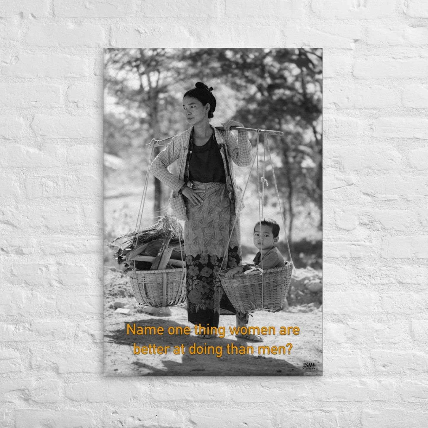 Name One Thing Women Are Better At Doing Than Men - Canvas Print - iSAW Company