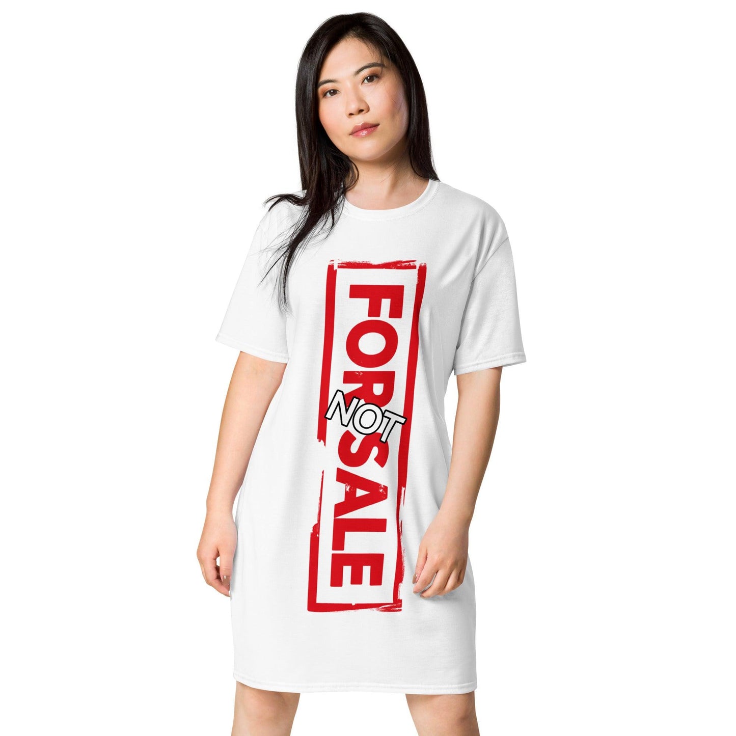 Not For Sale Red Stamp - Womens T-Shirt Dress - iSAW Company