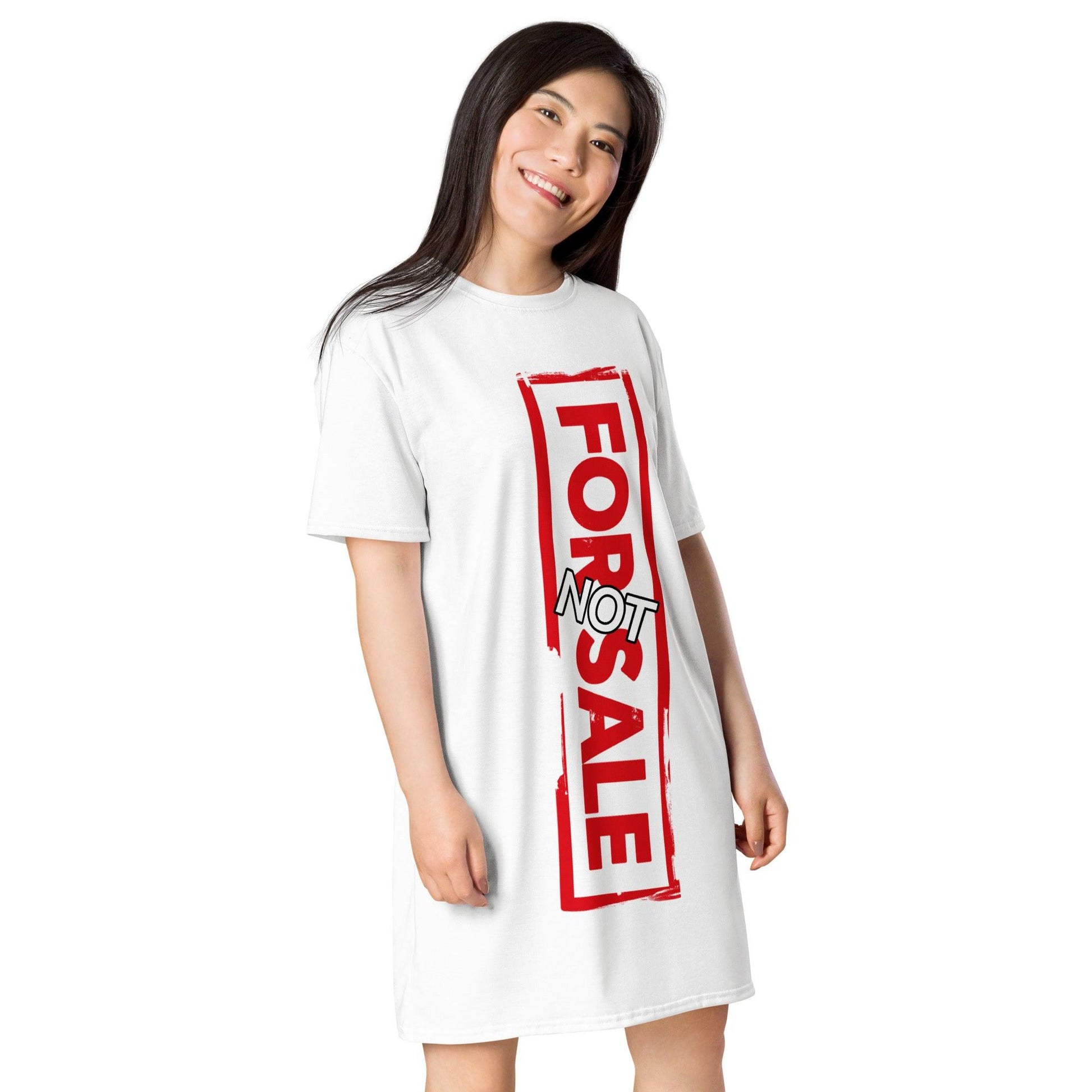 Not For Sale Red Stamp - Womens T-Shirt Dress - iSAW Company