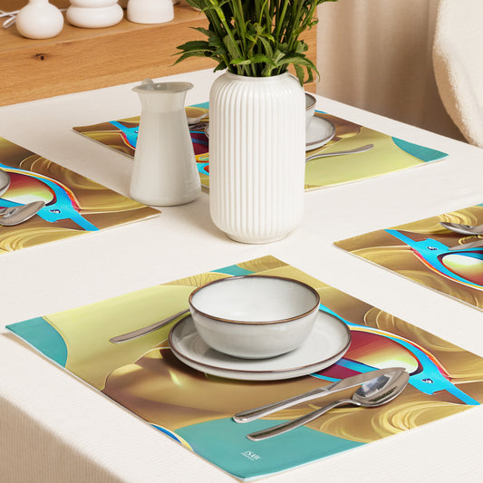 Retro Cool Blue - Placemat Set - iSAW Company
