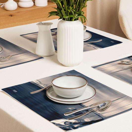 The Sleeping Yachts (at Sunrise) - Placemat Set - iSAW Company
