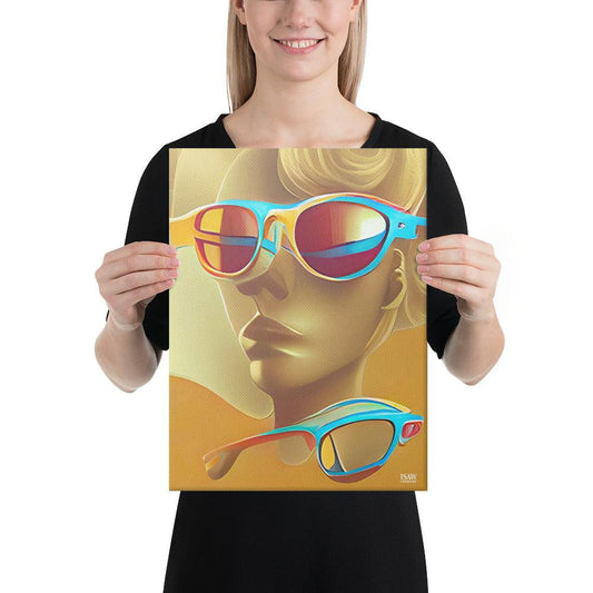 Retro Cool Orange - Canvas Print - iSAW Company