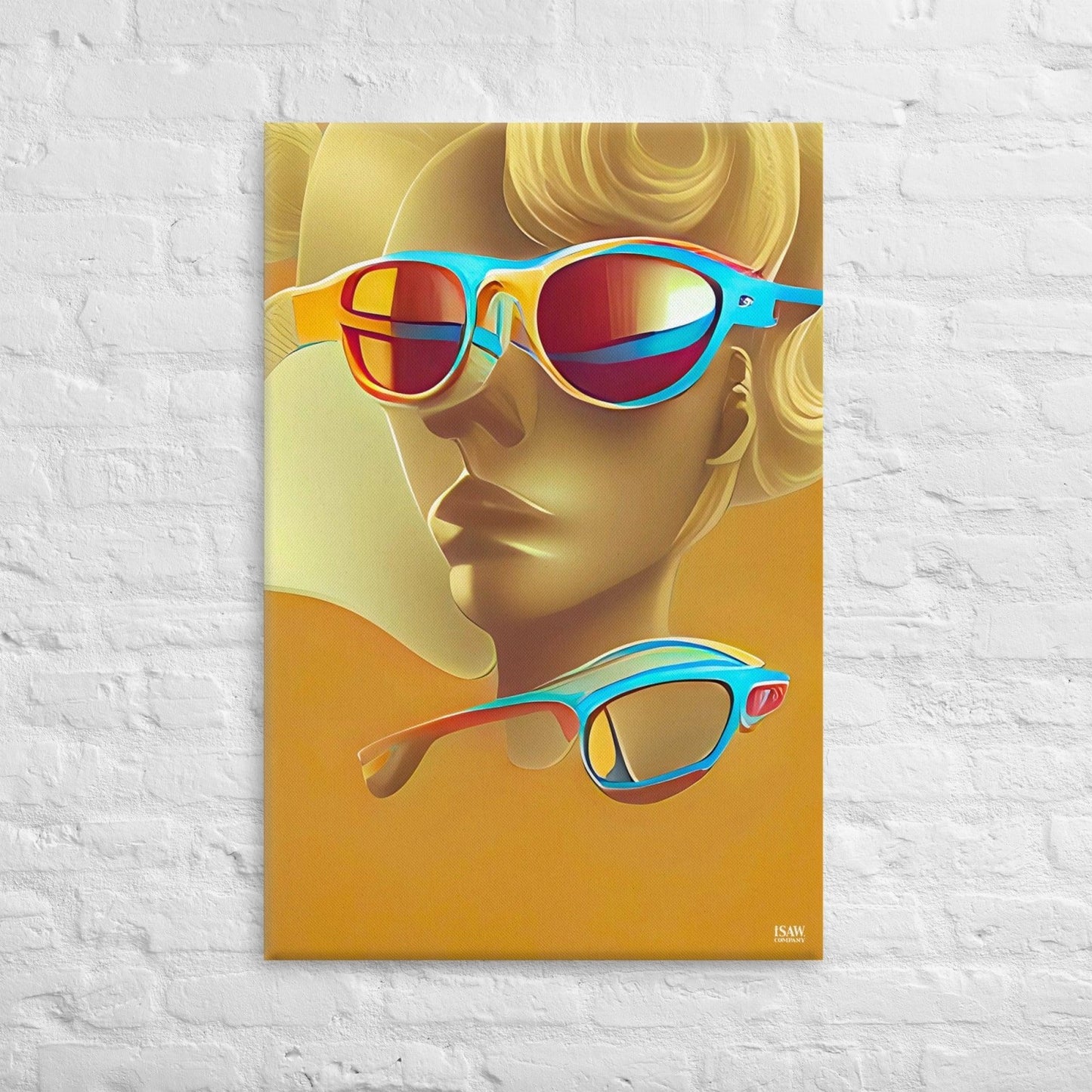 Retro Cool Orange - Canvas Print - iSAW Company