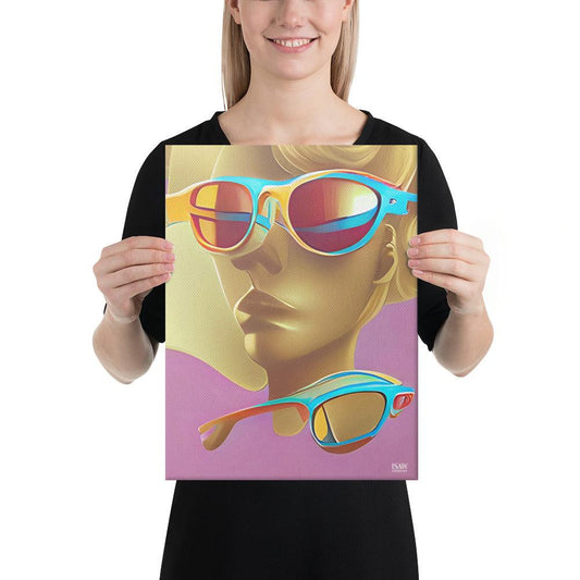 Retro Cool Pink - Canvas Print - iSAW Company