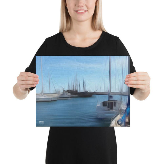 The Sleeping Yachts (at Morning) - Canvas Print - iSAW Company