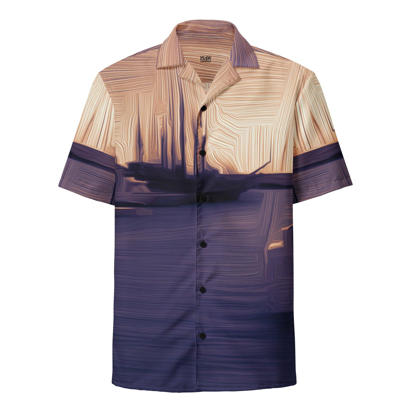 The Sleeping Yachts (at Sunset) - Unisex Button Shirt - iSAW Company