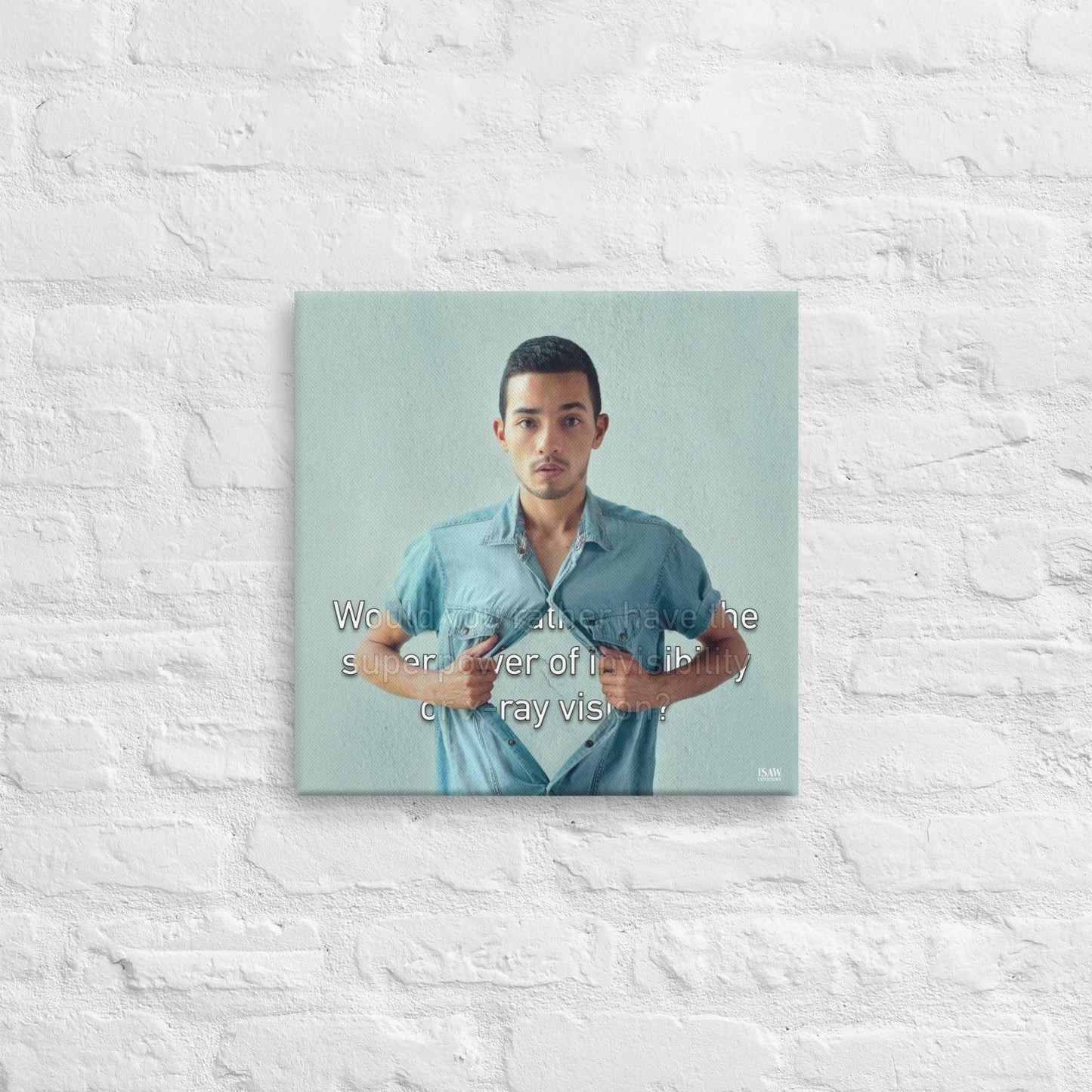 The Superpower of Invisibility or X-Ray Vision - Canvas Print - iSAW Company