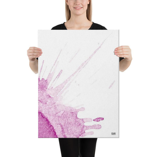 Watercolour Pink Splash - Canvas Print - iSAW Company
