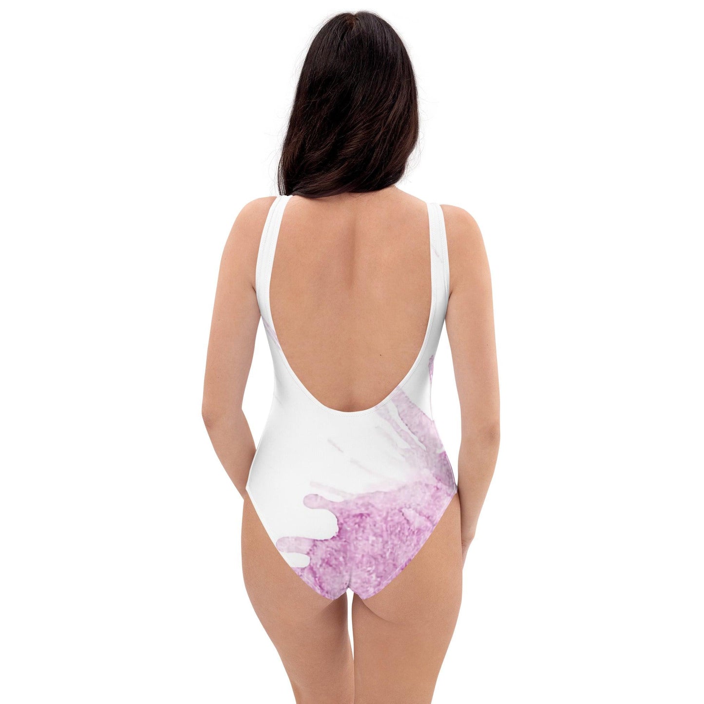 Watercolour Pink Splash - Womens One-Piece Swimsuit - iSAW Company