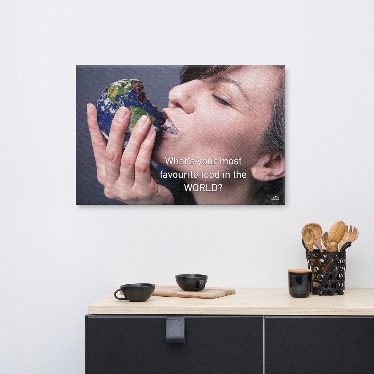 What's Your Most Favourite Food In The World - Canvas Print - iSAW Company