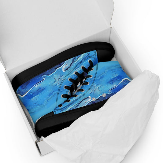 A Drop In The Ocean - Womens High-Top Canvas Shoes - iSAW Company