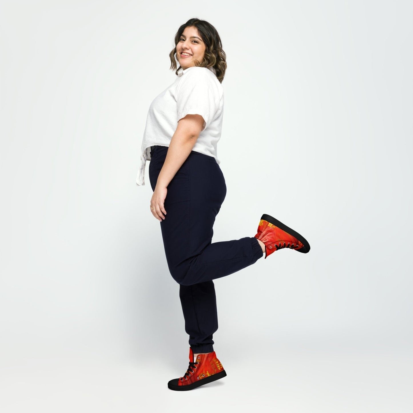 Qízhì - Womens High-Top Canvas Shoes - iSAW Company