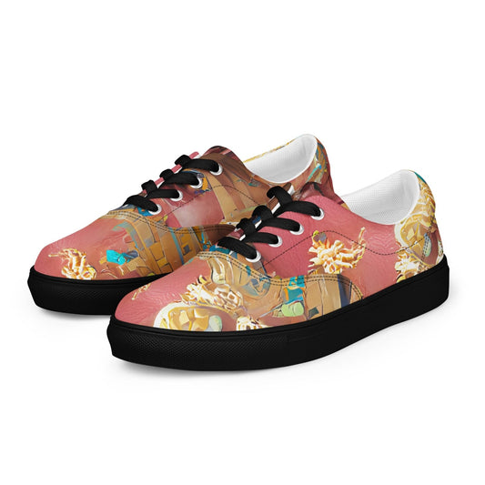 Huángdì - Womens Lace-Up Canvas Shoes - iSAW Company