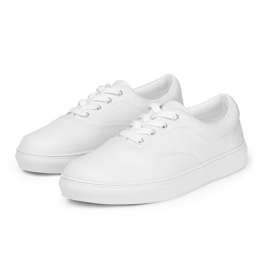iSAW Womens White Lace - Up Canvas Shoes - iSAW Company