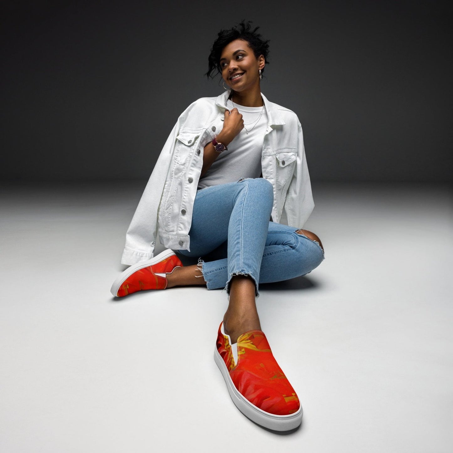 Qízhì - Womens Slip-On Canvas Shoes - iSAW Company