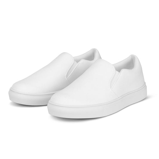iSAW Womens White Slip-On Canvas Shoes - iSAW Company