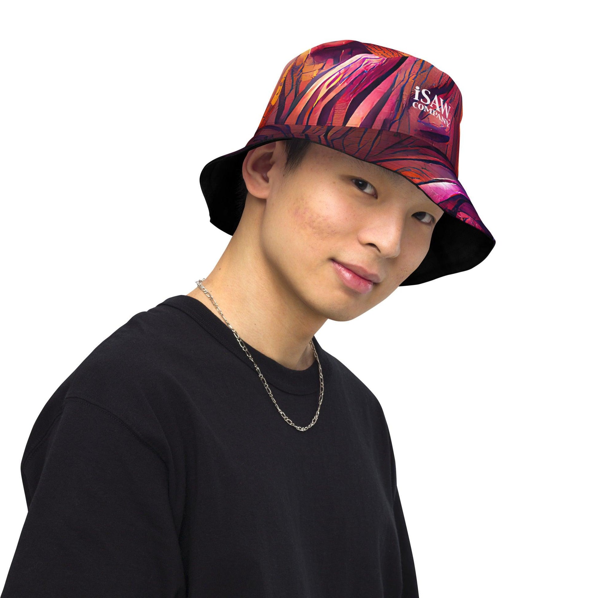 iSAW Reversible Black Bucket Hat - iSAW Company