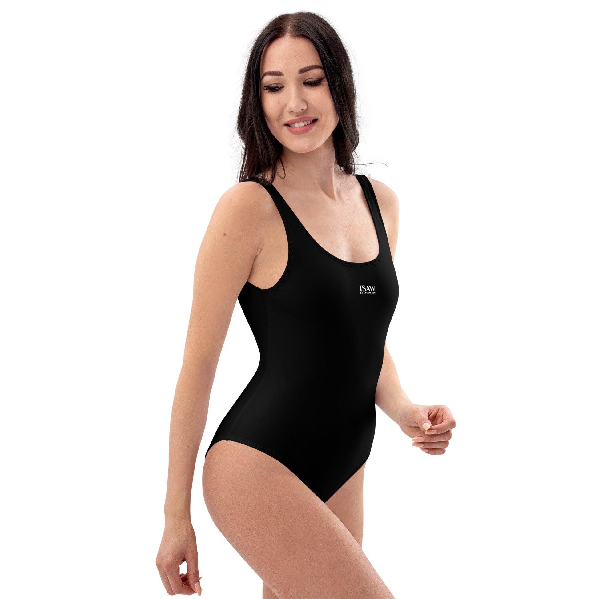 iSAW Womens Black One-Piece Swimsuit - iSAW Company