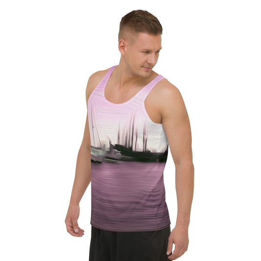 The Sleeping Yachts (at Evening) - Mens Tank Top - iSAW Company
