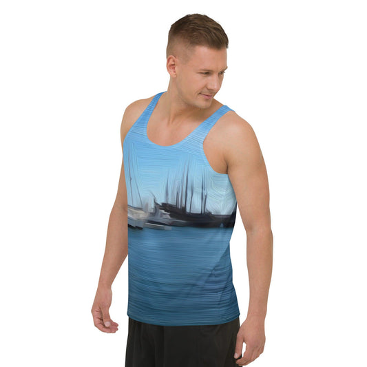 The Sleeping Yachts (at Morning) - Mens Tank Top - iSAW Company