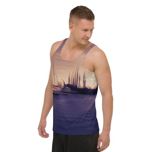 The Sleeping Yachts (at Sunset) - Mens Tank Top - iSAW Company