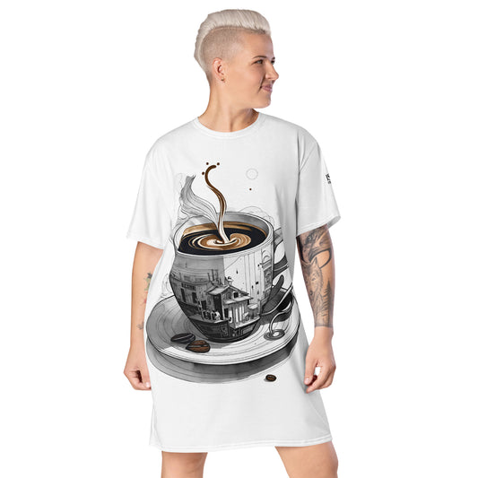 American Coffee - Womens T-Shirt Dress