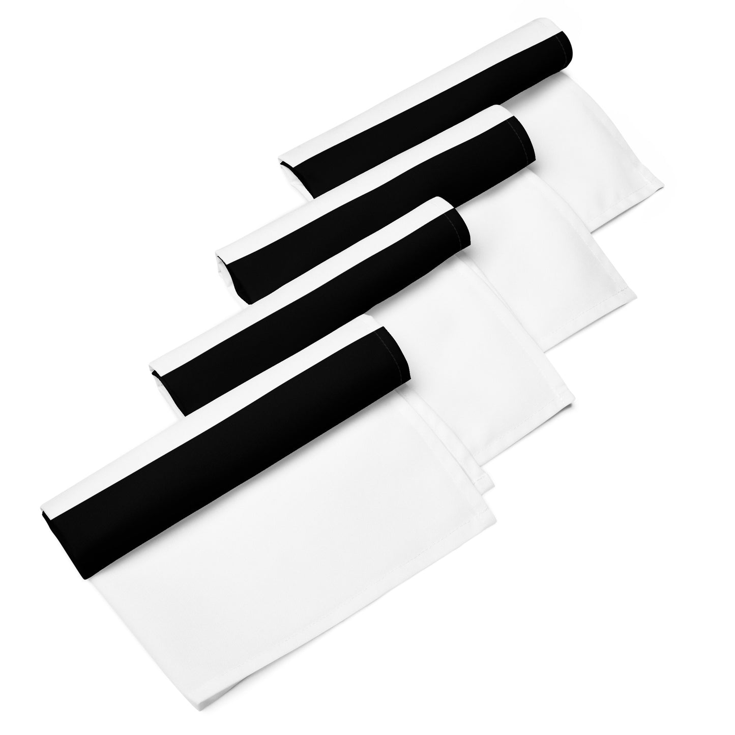 Half Black Half White - Cloth Napkin Set - iSAW Company