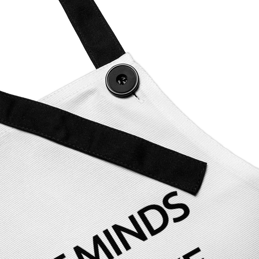 Great Minds Drink Alike - White Apron - iSAW Company