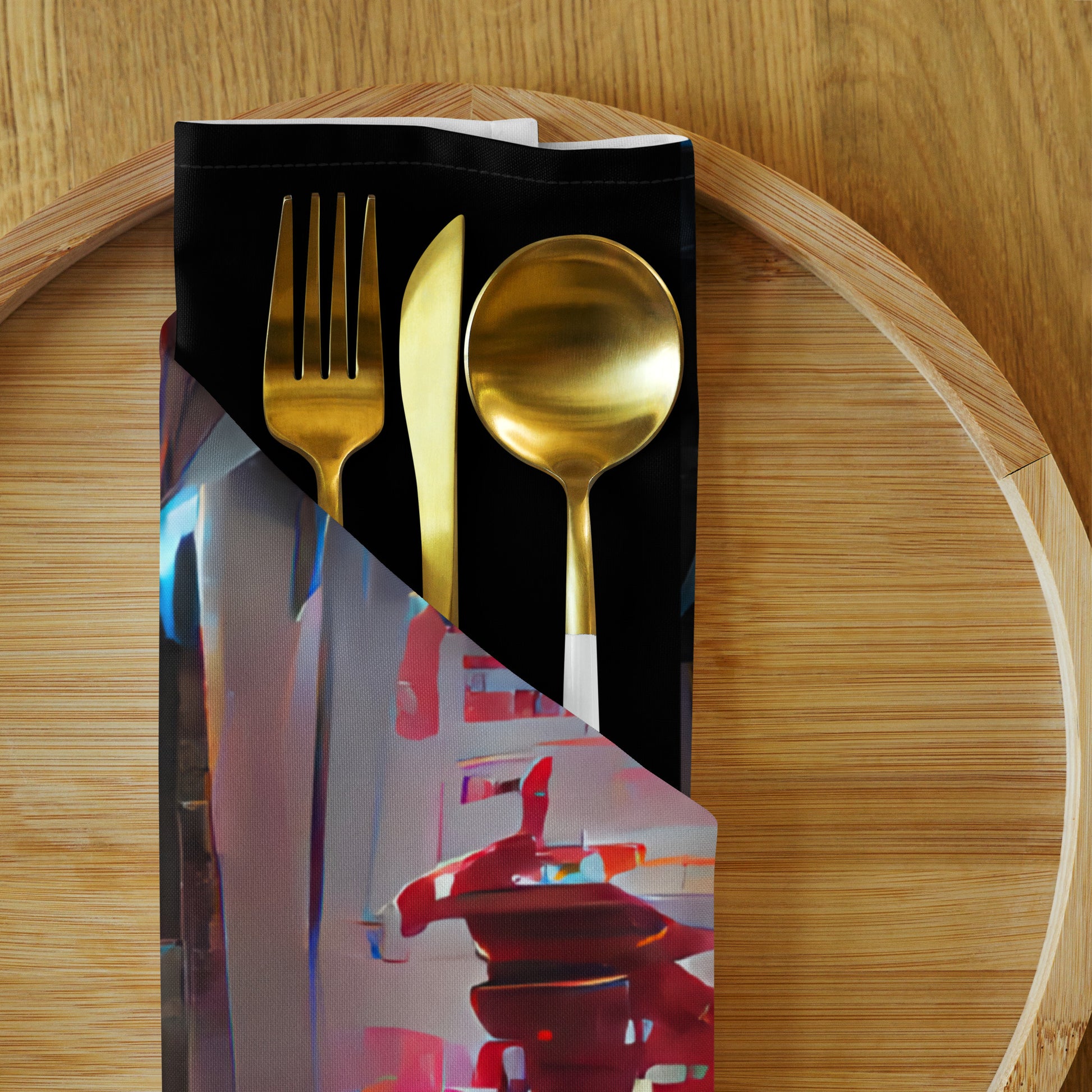 Half Black Half Báijiǔ - Cloth Napkin Set - iSAW Company