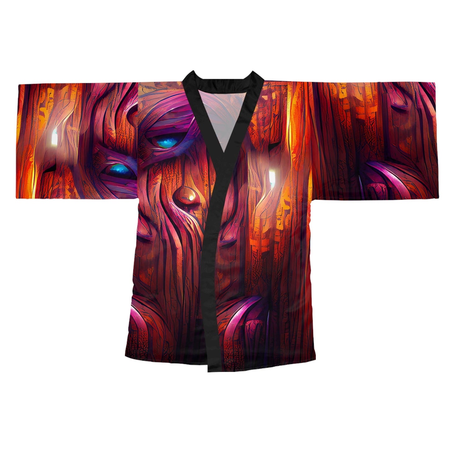 Hardwood - Womens Long Sleeve Kimono Robe - iSAW Company