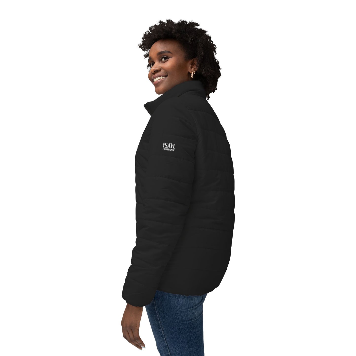 iSAW Womens Black Puffer Jacket - iSAW Company