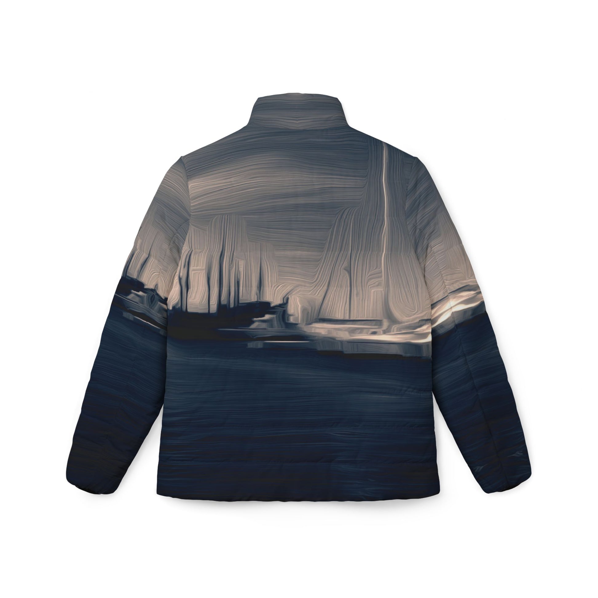 The Sleeping Yachts (at Sunrise) - Womens Puffer Jacket - iSAW Company