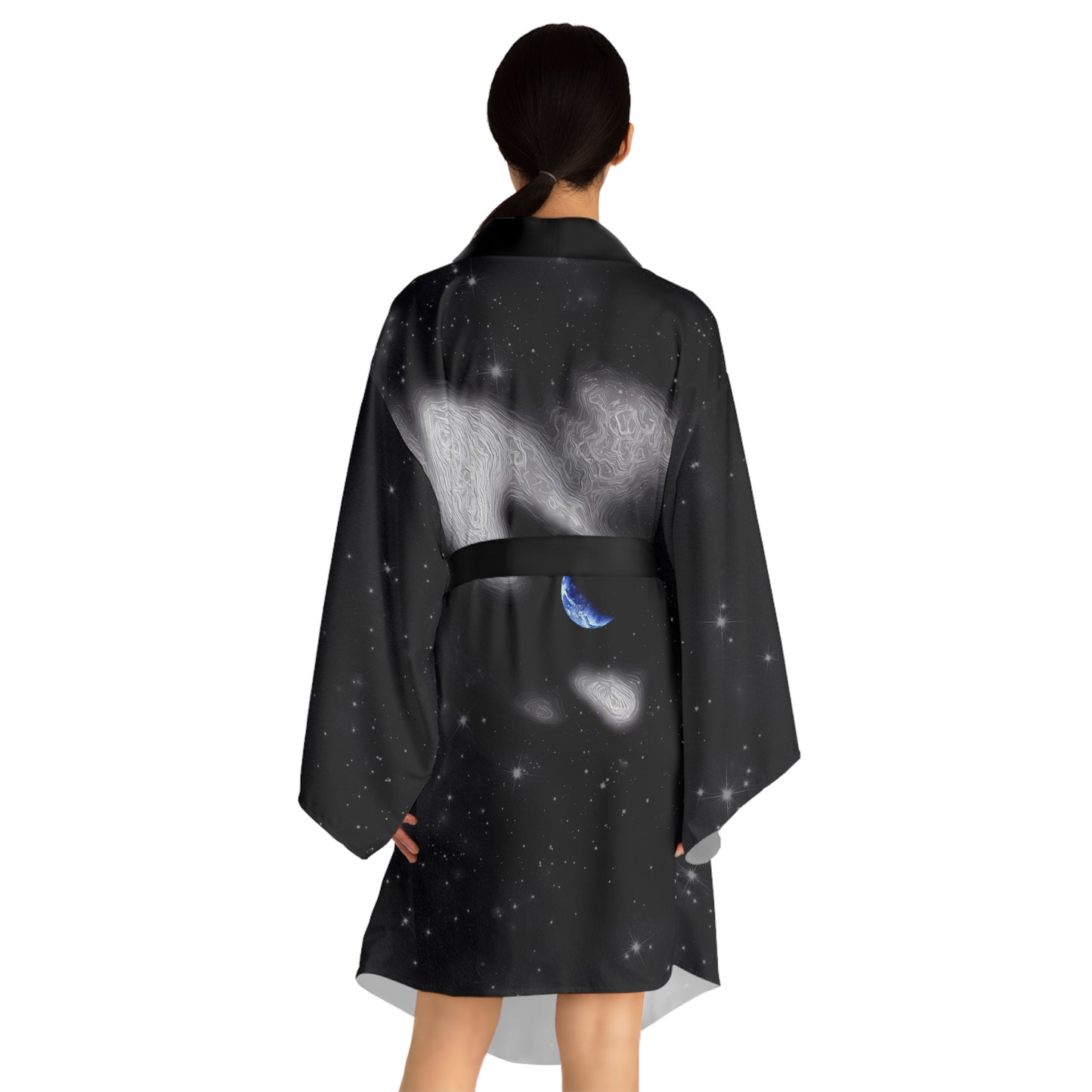 In The Quiet of Your Mind - Womens Long Sleeve Kimono Robe - iSAW Company