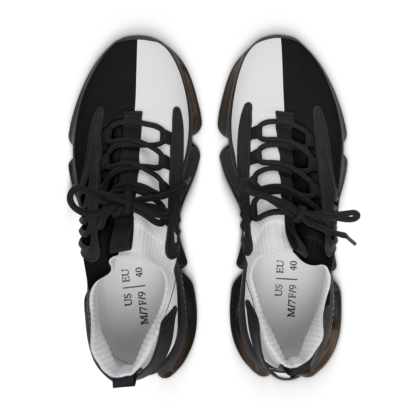 Half Black Half White - Womens Street Sneakers - iSAW Company